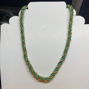 Avon Vintage twisted torqouise necklca